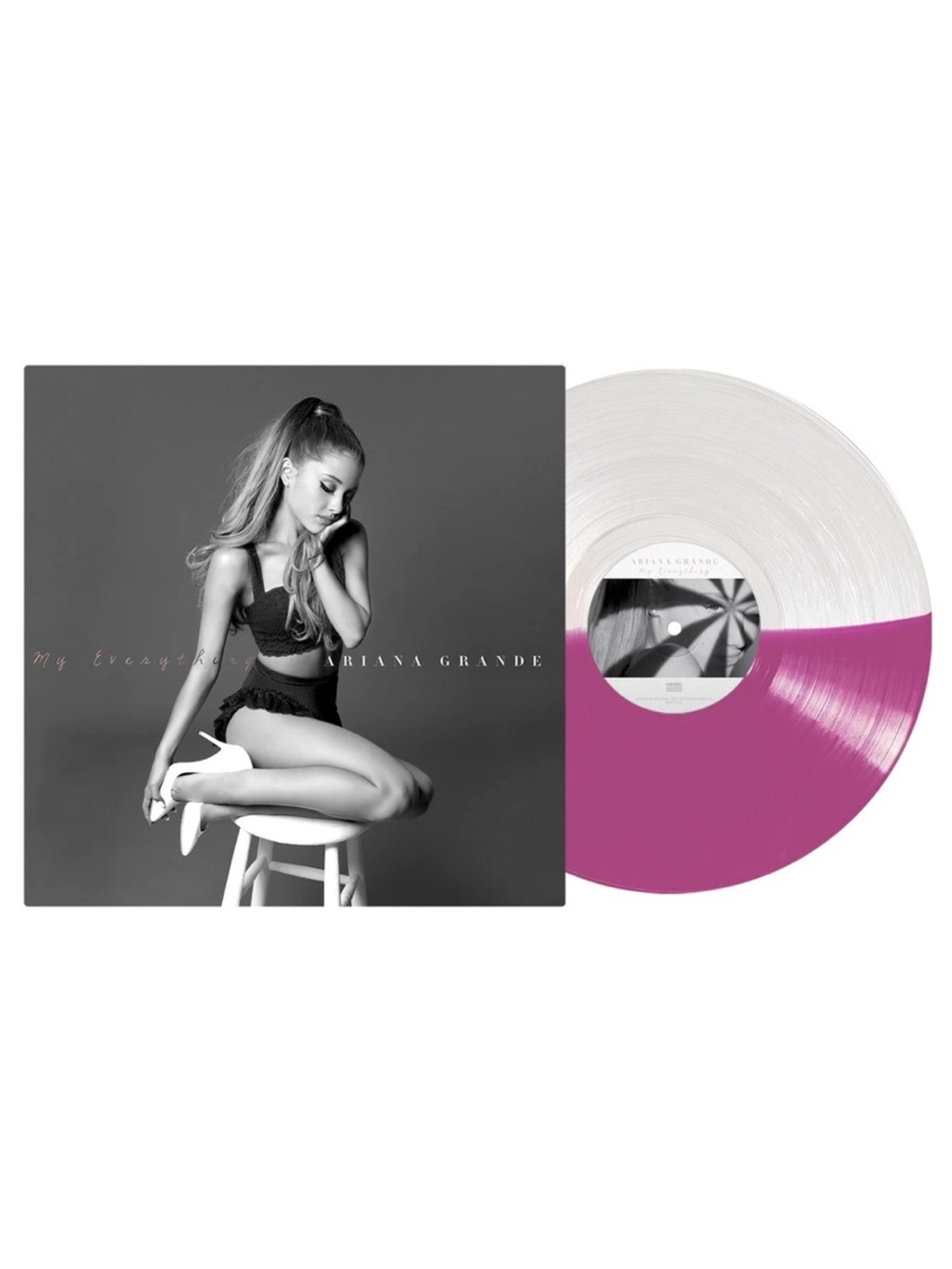 NEW Ariana Grande My Everything Half Clear / Purple Split Vinyl
